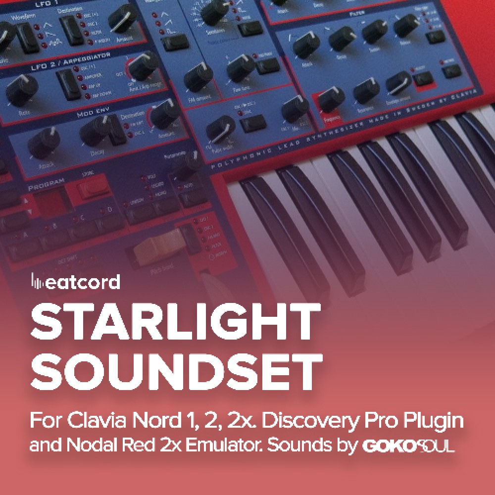 Starlight Soundset for Clavia Nord 1, 2, 2x, Discovery Pro VSTi, Nodal Red 2x Emulator